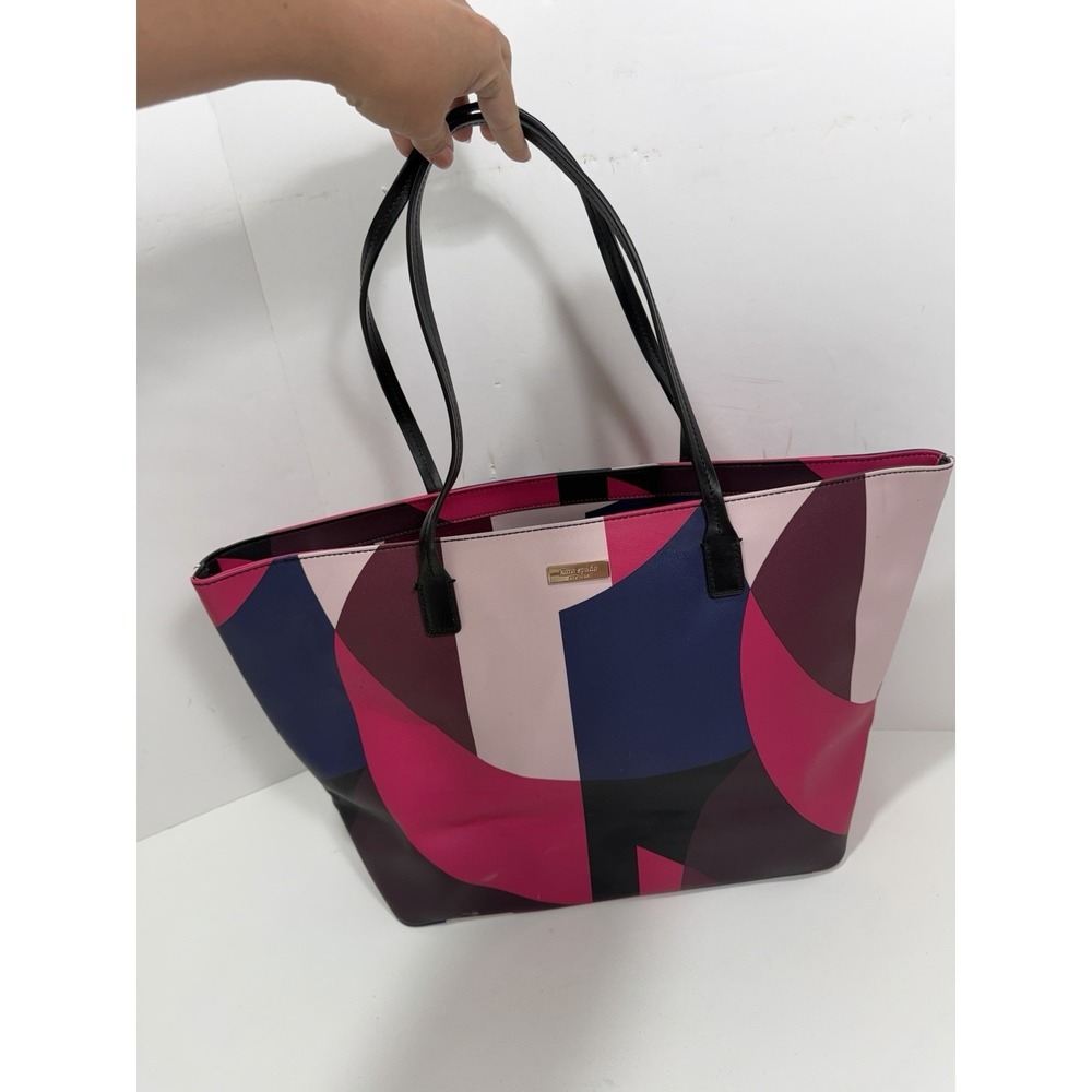 Kate Spade Tote Bag Shore Street Multicolor Pink Margarretta Purse Handbag Tote